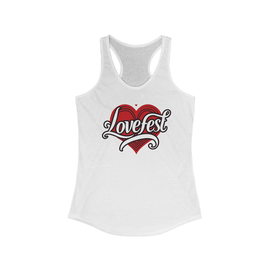 Lovefest Women's Racerback Tank Top | Perfect for Valentine's Day