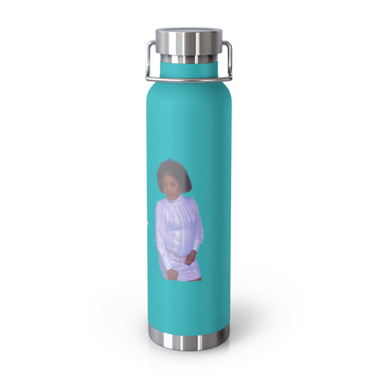Motivational Copper Insulated Water Bottle - 22oz "Go Girl" Design