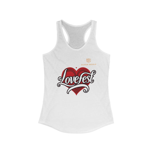 Lovefest Women's Racerback Tank Top | Perfect for Valentine's Day