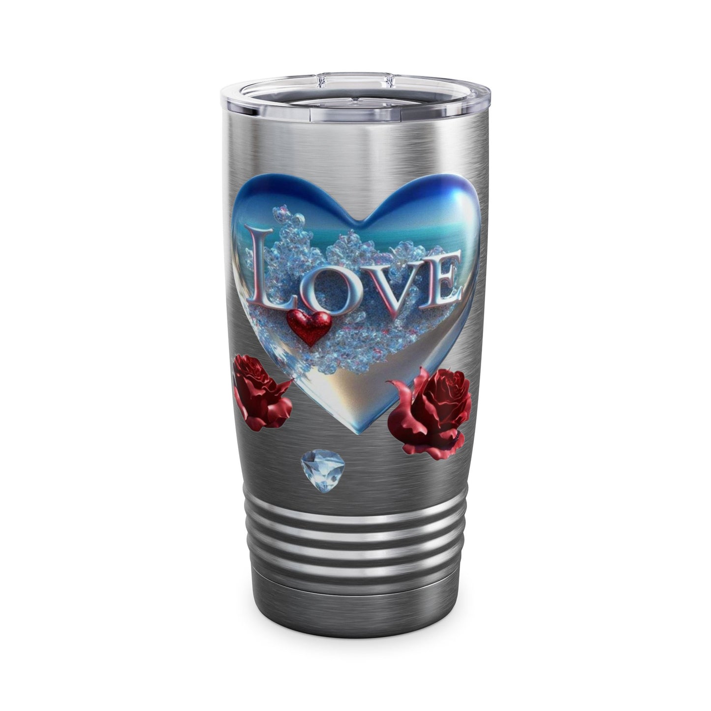 20oz Love Heart Ringneck Tumbler - Perfect for Valentine's Day & Gifts