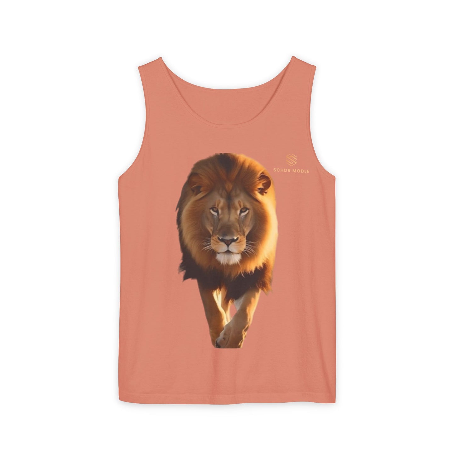 Majestic Lion Unisex Garment-Dyed Tank Top | Bold Wildlife Shirt for Summer Adventures