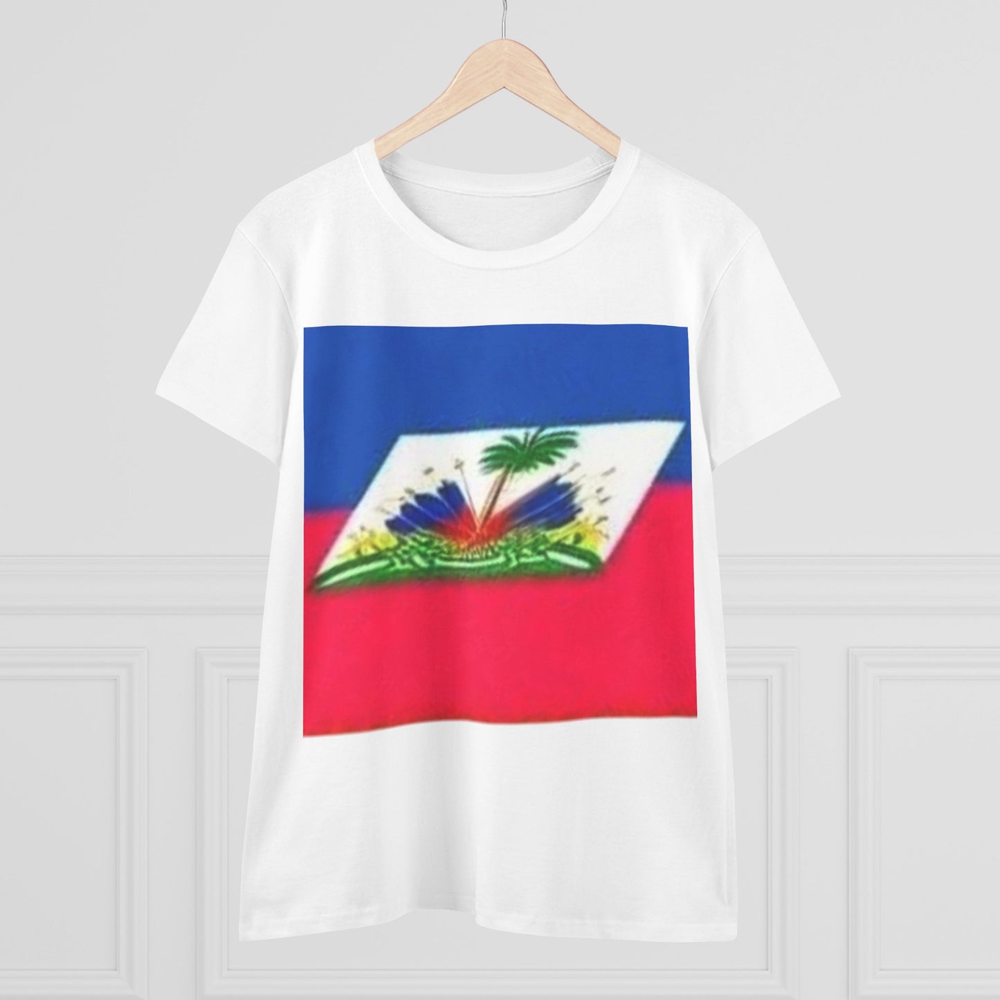 Haitian Flag Women's Cotton Tee - Celebrate Heritage and Culture
