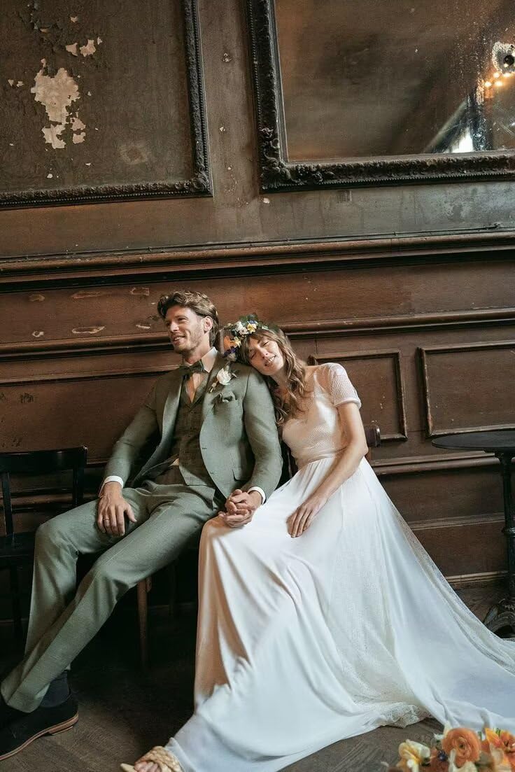 HUUTOE Sage Green Suit Men Oliver Green Suit Men Wedding 3 Piece Regular Suits Sage Modern Fit Guest Father Wedding Suits for Man Slim Fit XL