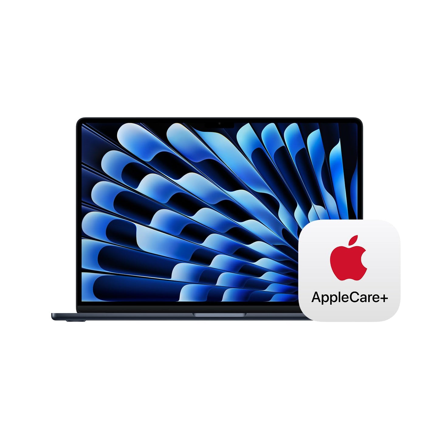 Apple 2025 MacBook Air 15-inch Laptop with M4 chip: Built for Apple Intelligence, 15.3-inch Liquid Retina Display, 16GB Unified Memory, 256GB SSD Storage, Touch ID; Midnight with AppleCare+ (3 Years)