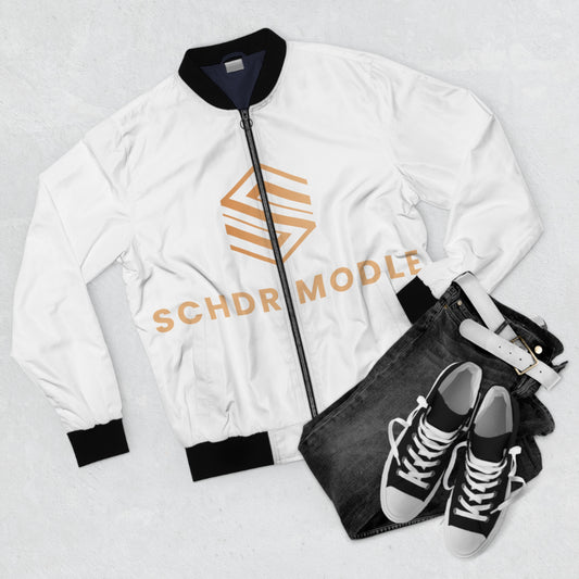 Sleek Men's Bomber Jacket with SCHDR Model Logo - Modern Streetwear Essential