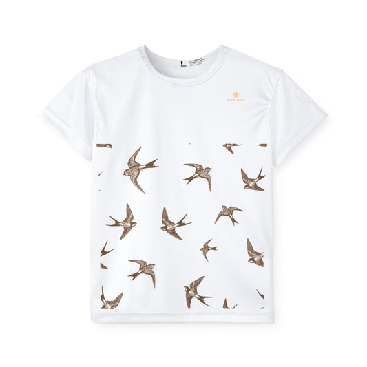 Kids Sports Jersey - Fun Swallow Bird Design for Active Play
