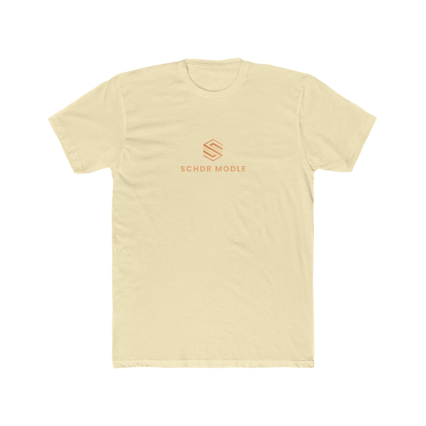 Minimalist Unisex Cotton Crew Tee - SCHDR MODLE Design