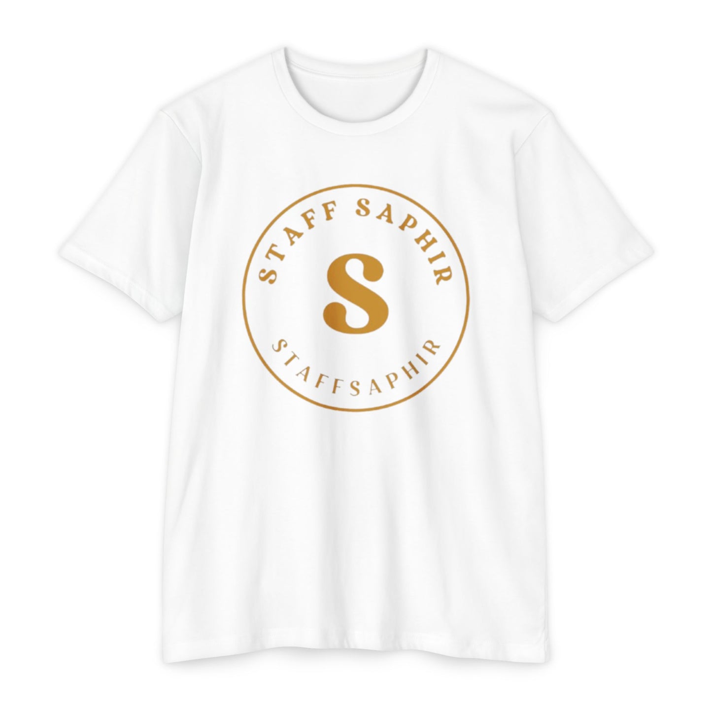 Elegant Unisex CVC Jersey T-Shirt with Custom Gold Design - Perfect for Staff Events, Casual Wear, Gift Ideas, Team Apparel, or [...]