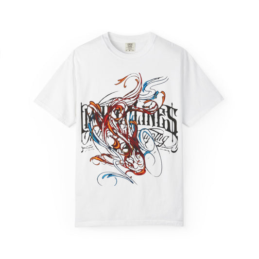 Artistic Swirl Unisex Garment-Dyed T-shirt | Casual Apparel, Streetwear, Gift for Art Lovers, Trendy Tees, Everyday Wear