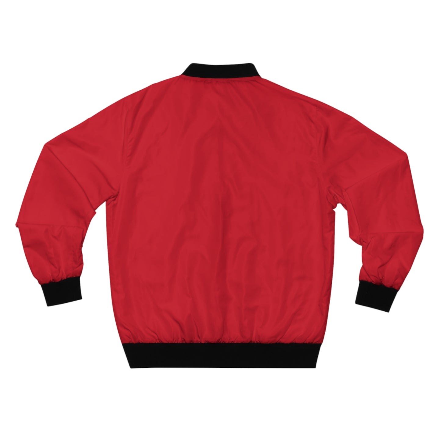 Men's Red Bomber Jacket - Stylish Lightweight Fashion for Casual Outings