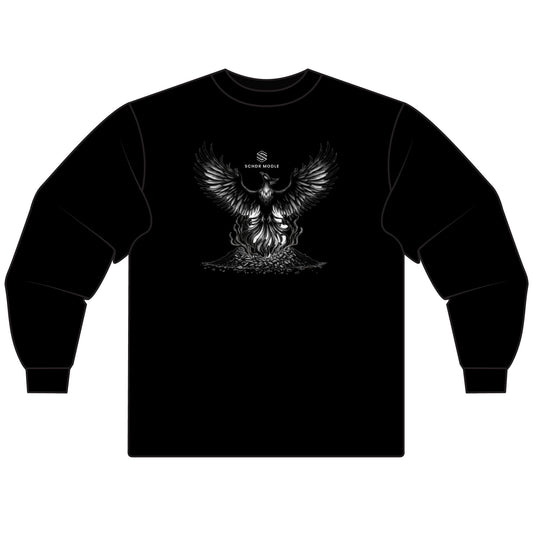Fierce Phoenix Unisex Long Sleeve T-Shirt - Spiritual Gift, Graphic Tee for Halloween, Casual Fashion, Unique Birthday Gift, Magical Wear