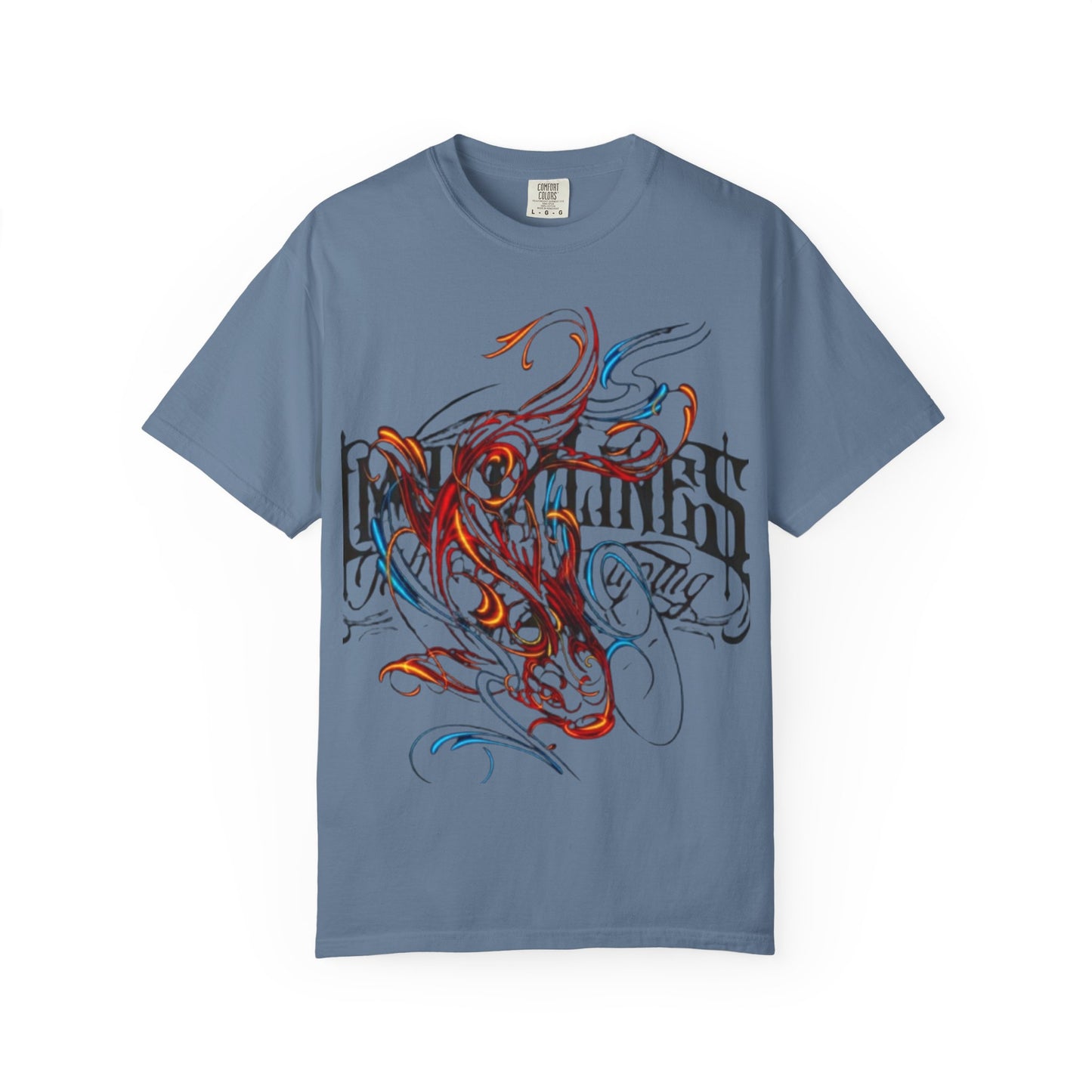 Artistic Swirl Unisex Garment-Dyed T-shirt | Casual Apparel, Streetwear, Gift for Art Lovers, Trendy Tees, Everyday Wear