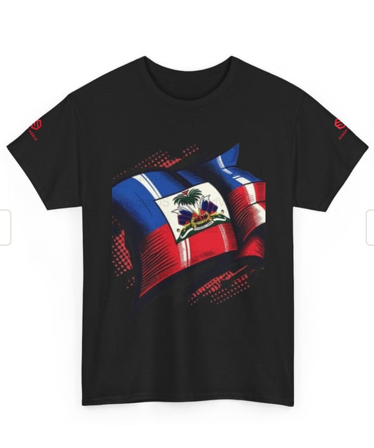 T-shirt with design Haitian flag