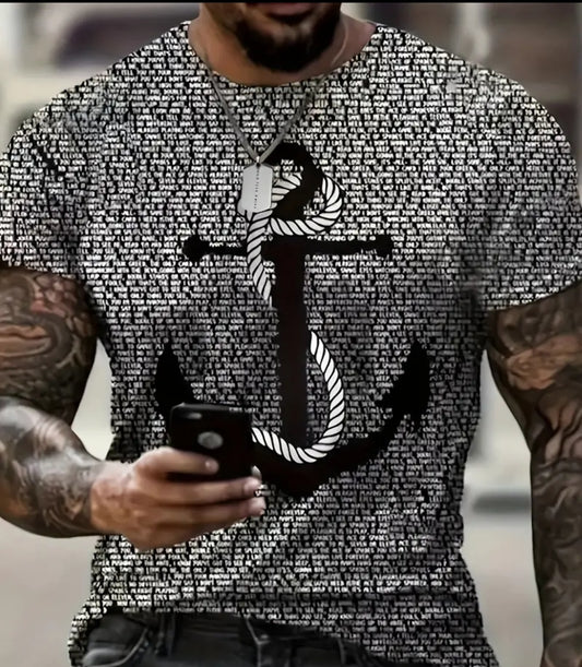 Men's anchor graphics T-shirt comfort